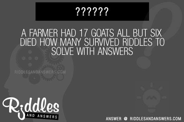 A Farmer Had 17 Goats All But Six Died photo 0
