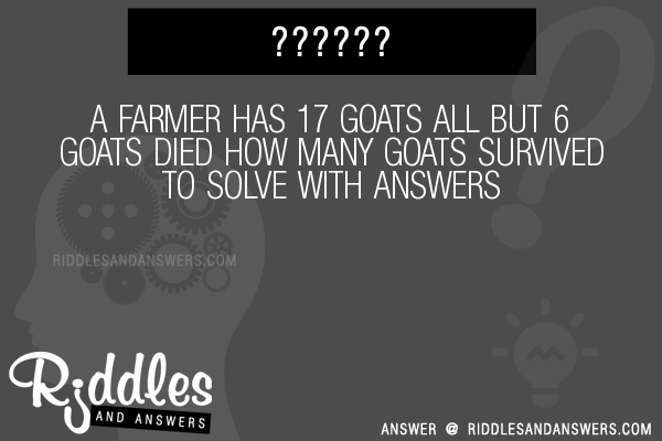 A Farmer Had 17 Goats All But Six Died photo 5